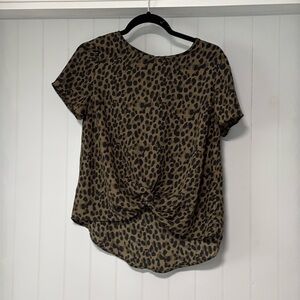 Banana Republic Leopard Print Blouse